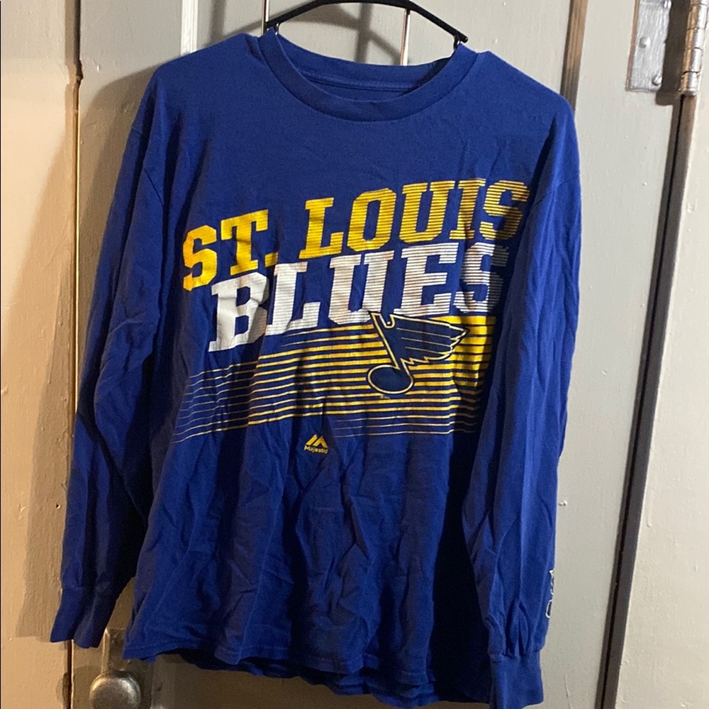 Majestic Blue and Yellow Long Sleeve Tee